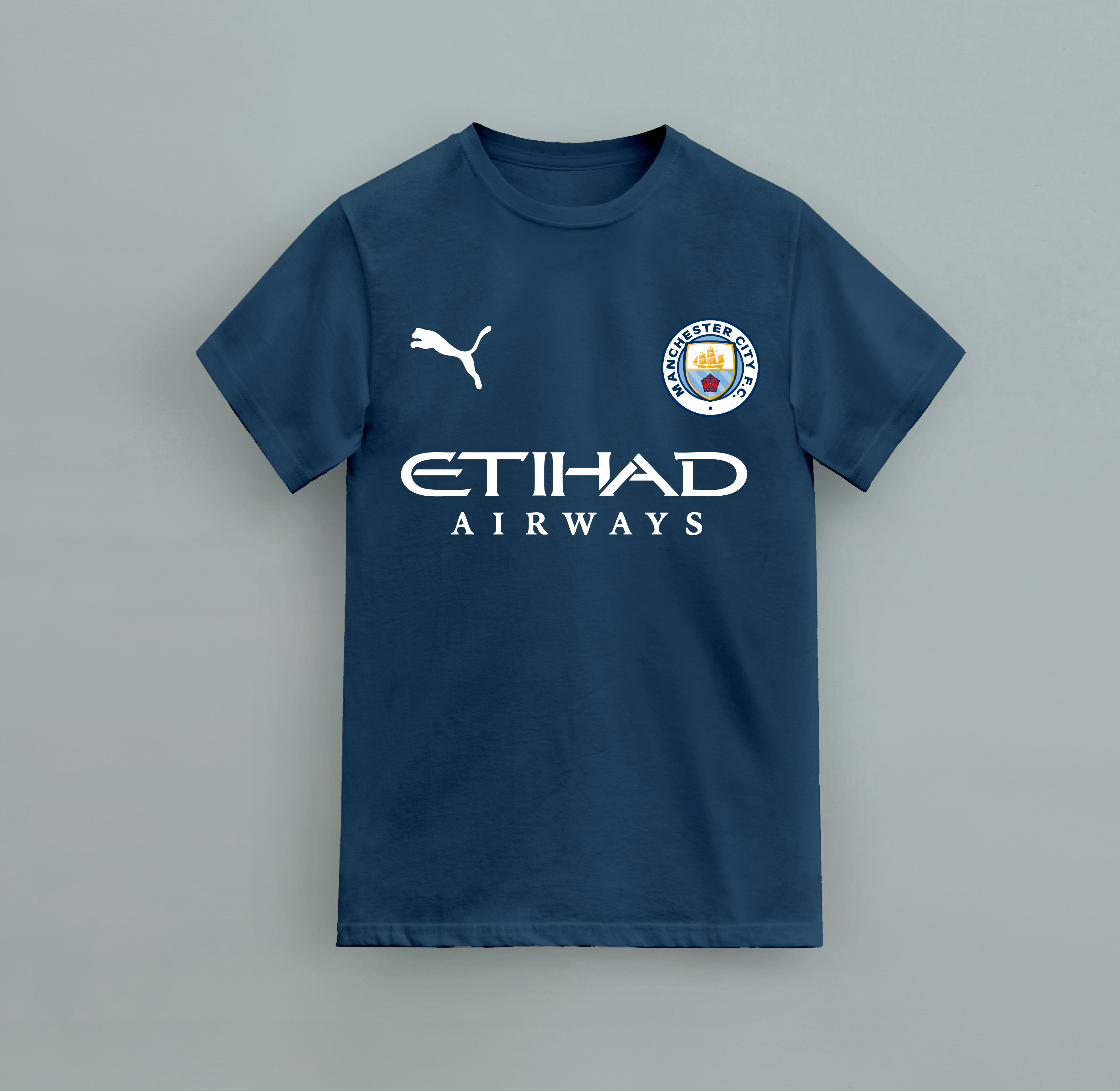 Men City Club Football Regular T-shirt