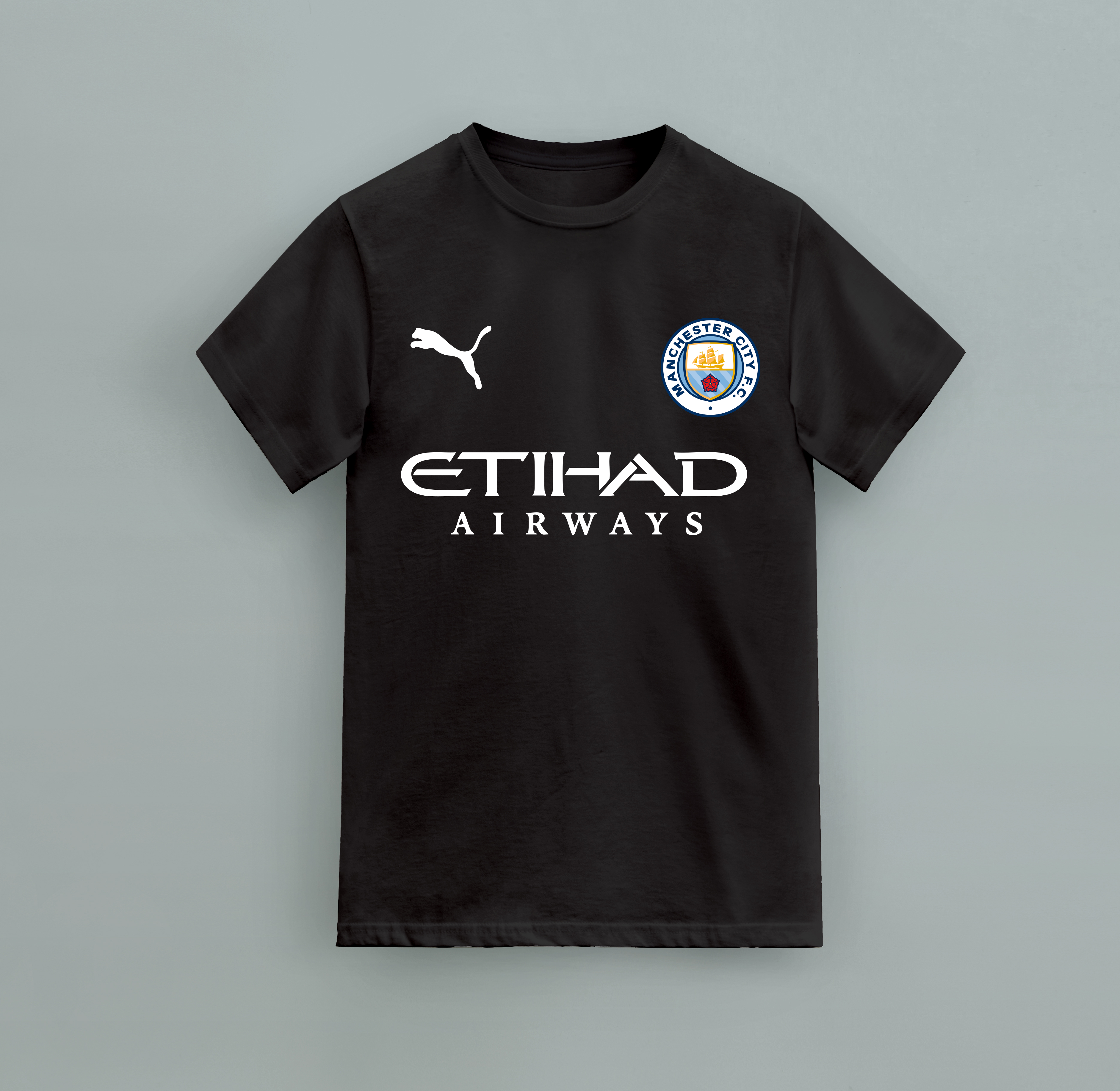 Men City Club Football Regular T-shirt