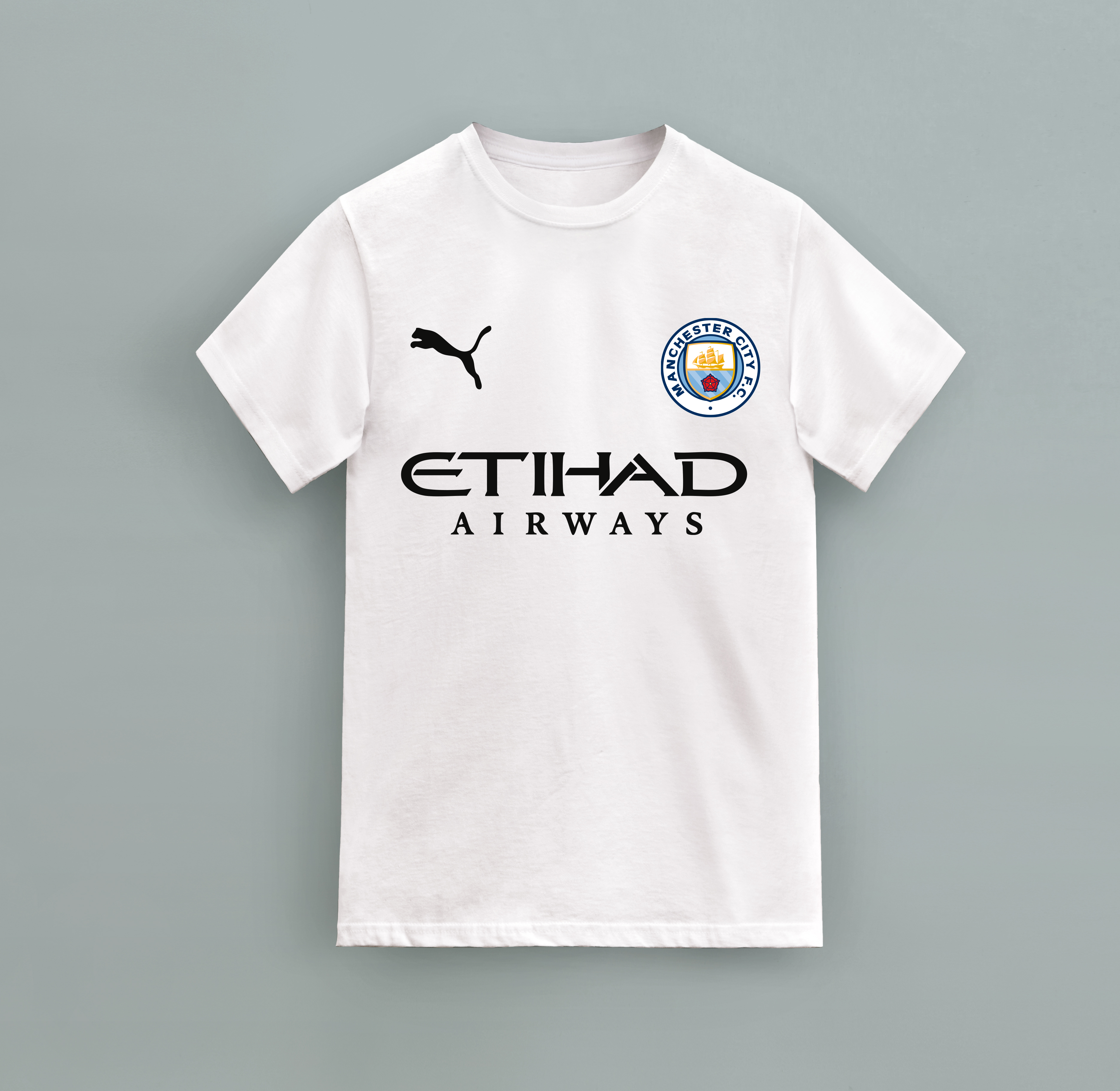 Men City Club Football Regular T-shirt