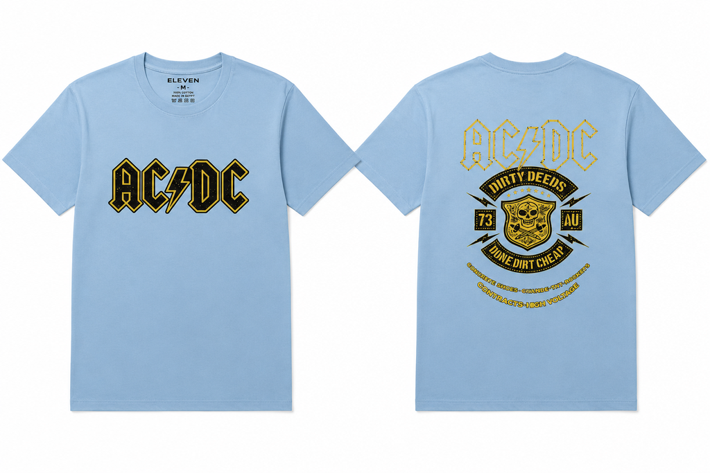 AC/DC Rock T-Shirt – 100% Cotton | 4 Colors
