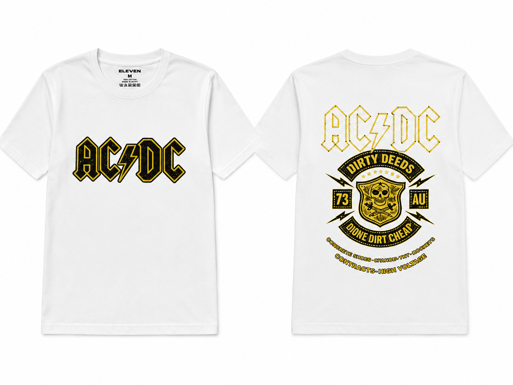 AC/DC Rock T-Shirt – 100% Cotton | 4 Colors