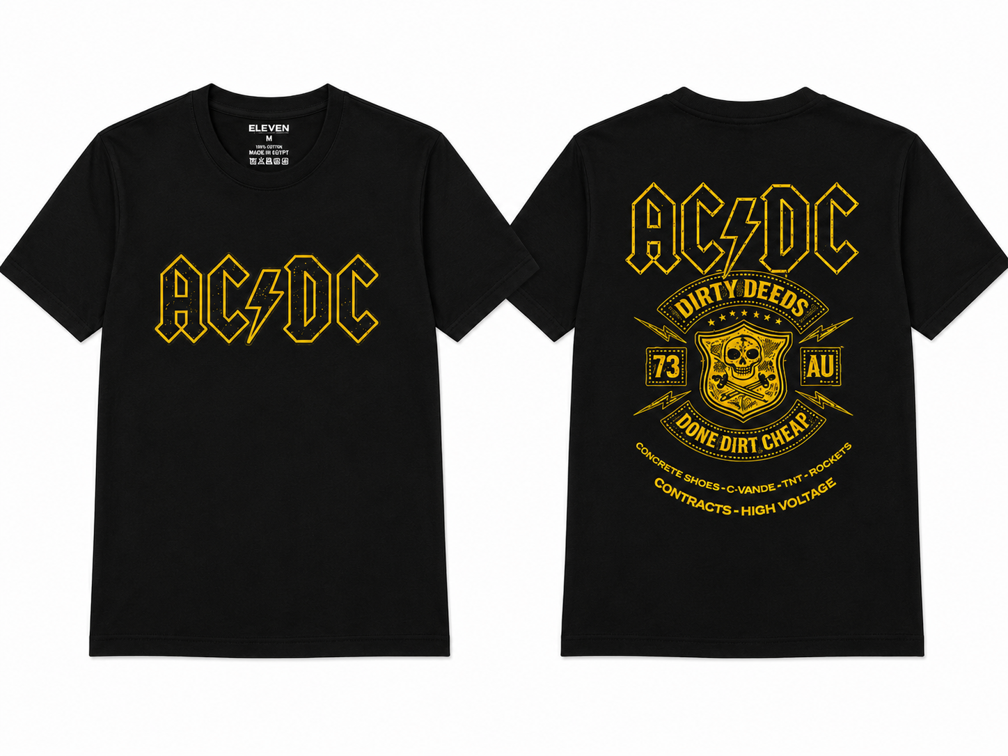 AC/DC Rock T-Shirt – 100% Cotton | 4 Colors