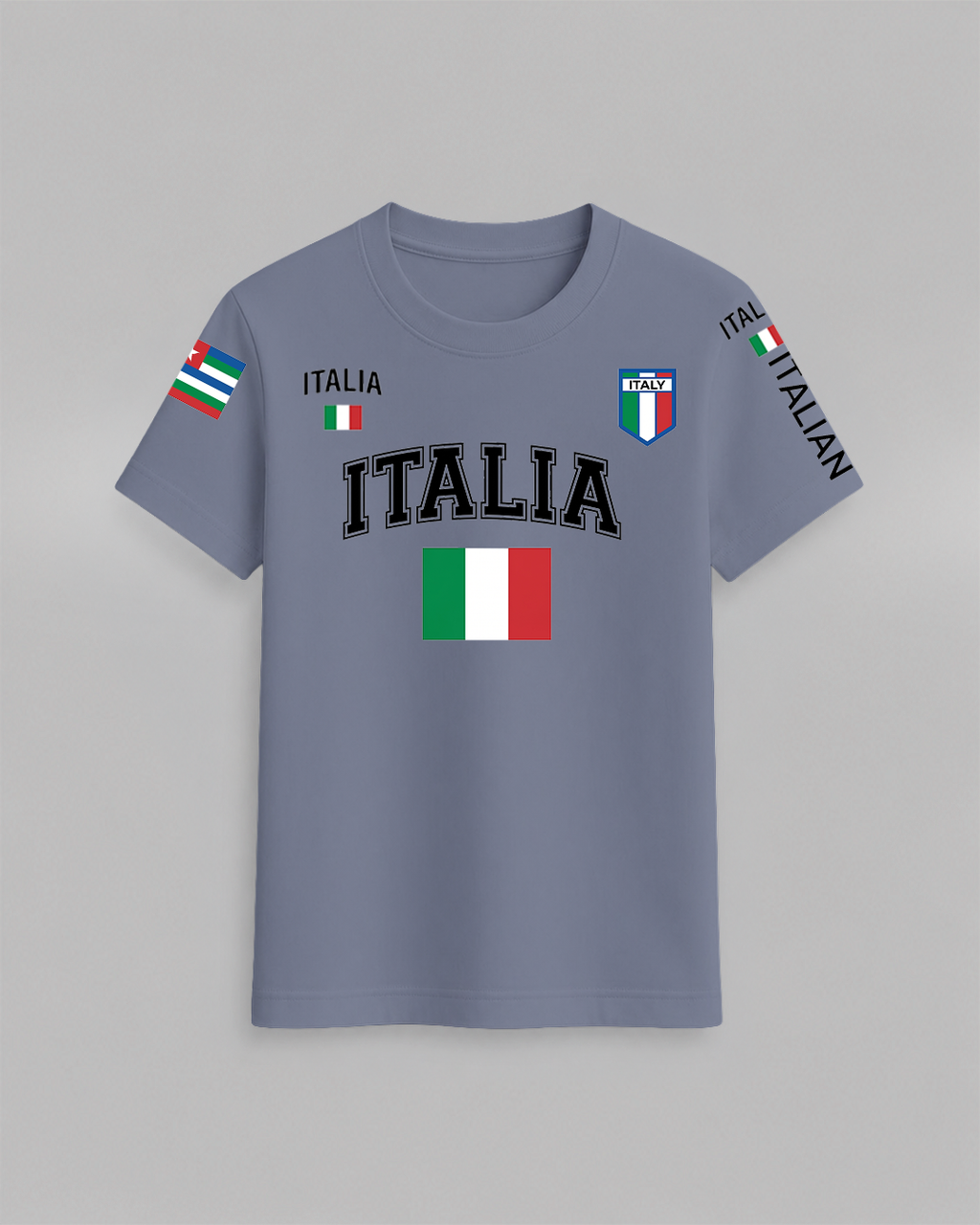 Italia Flag T-Shirt – 100% Cotton