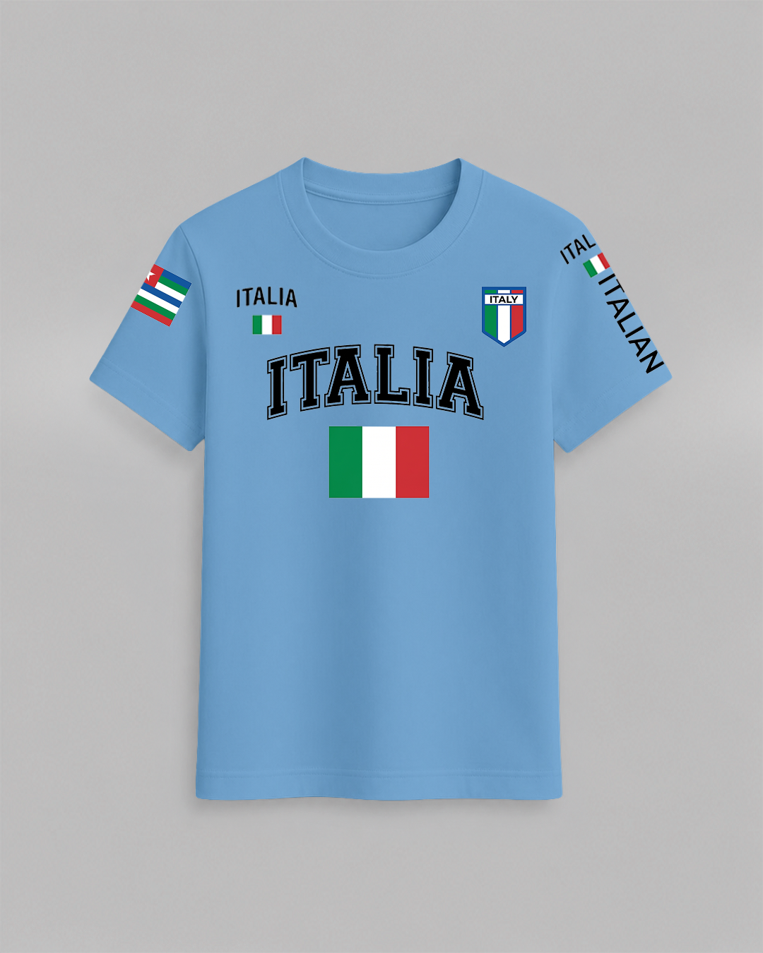 Italia Flag T-Shirt – 100% Cotton