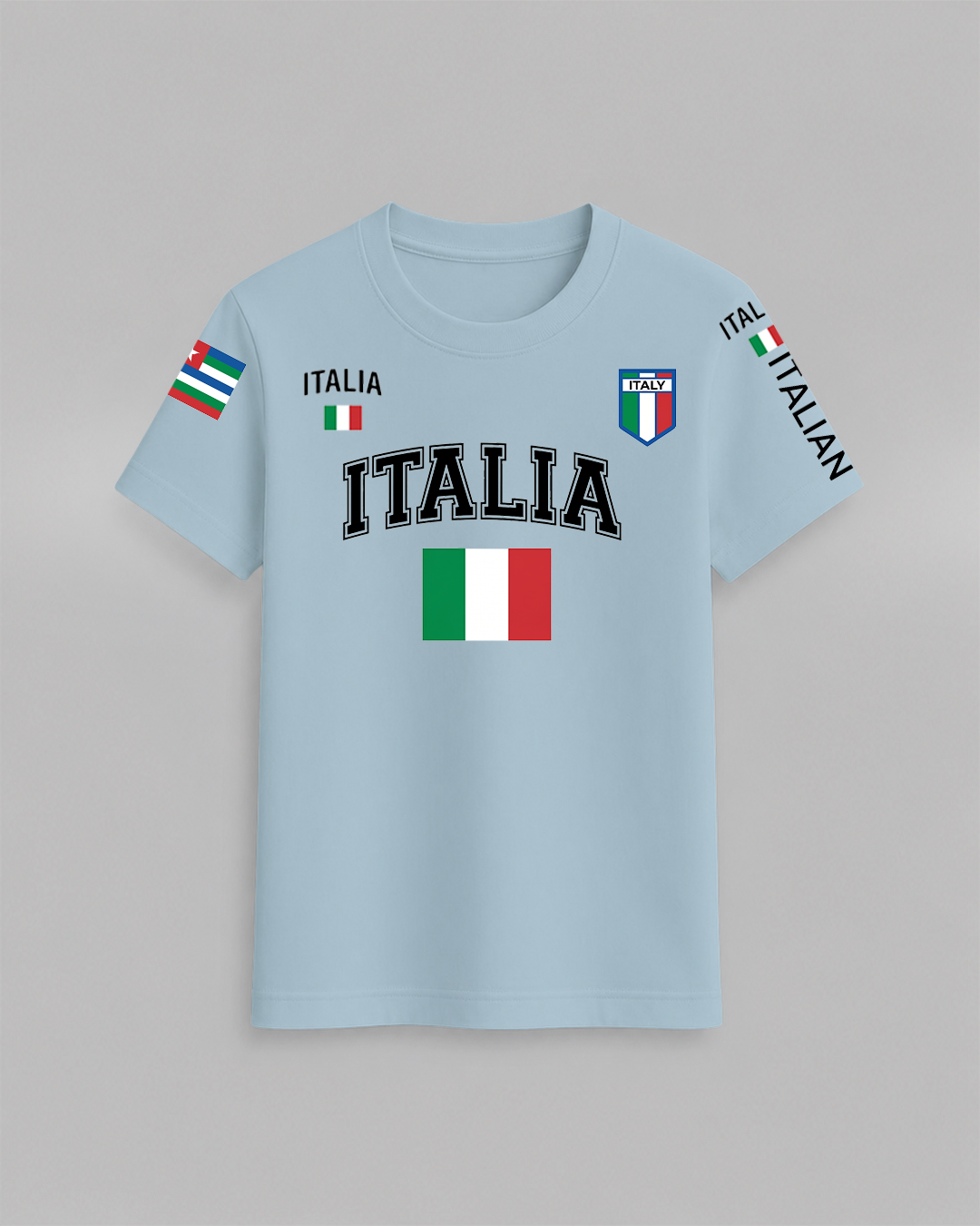 Italia Flag T-Shirt – 100% Cotton