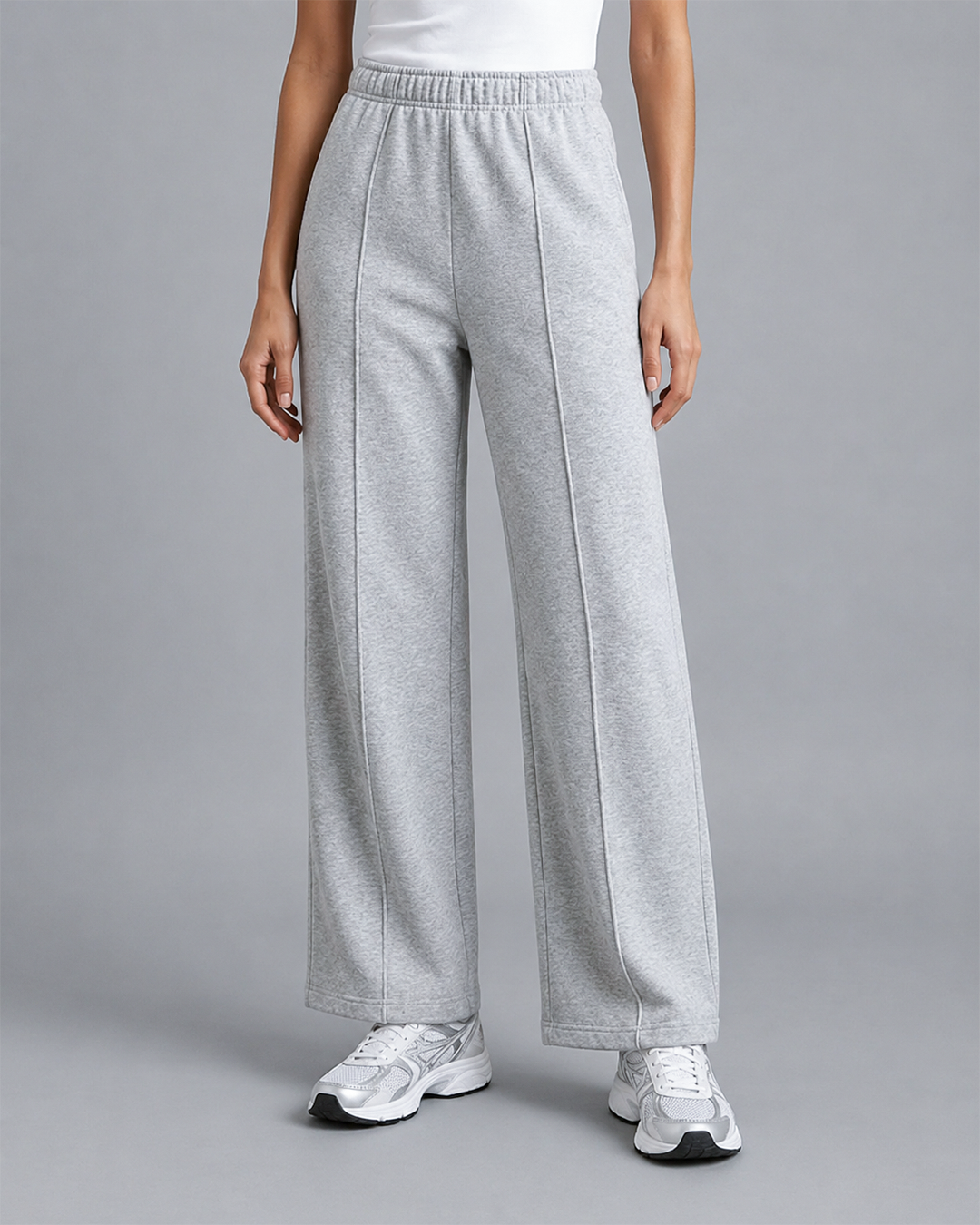 Women's Wide Leg Pants - Silver