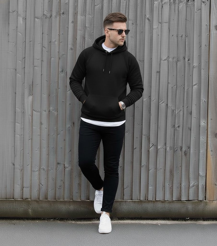 Black Stylish - Winter Regular Fit Hoodie