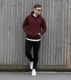 Burgundy Stylish - Winter Regular Fit Hoodie