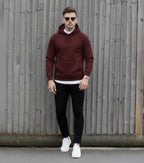 Burgundy Stylish - Winter Regular Fit Hoodie
